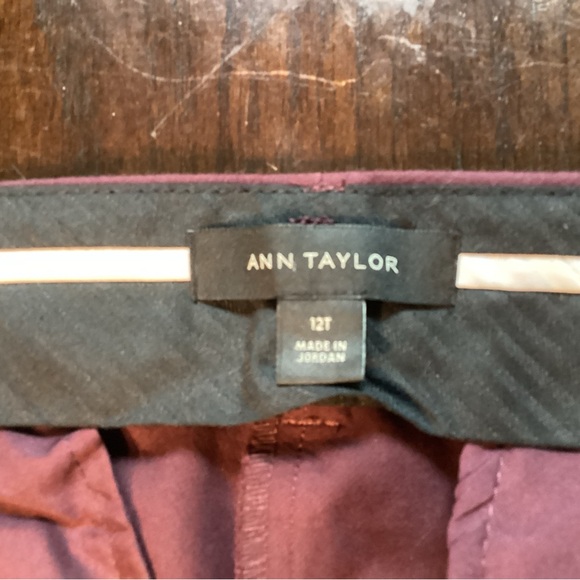 Ann Taylor Maroon Tall Pants - Picture 3 of 4